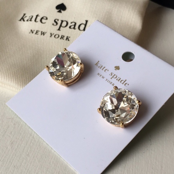 HP 8/1💟 Kate Spade Large Crystal Stud Earrings - Picture 6 of 8